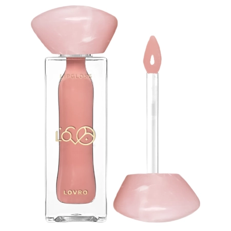 LOVRO - Bloomlight Lipgloss - Lip Gloss That Visually Plumps the Lips with a Cooling Effect - 04 Nude Muse - 5.5 g