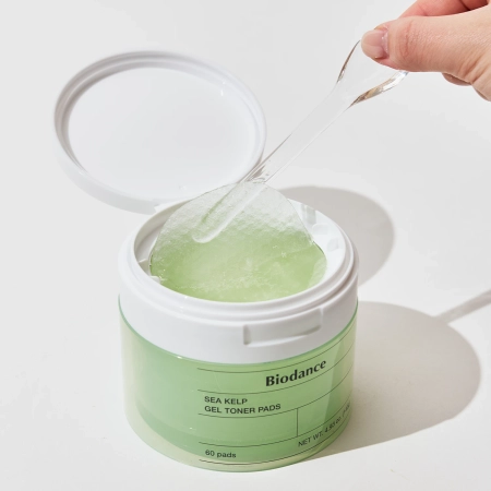 Biodance - Sea Kelp Gel Toner Pad - Soothing Face Pads - 60pcs