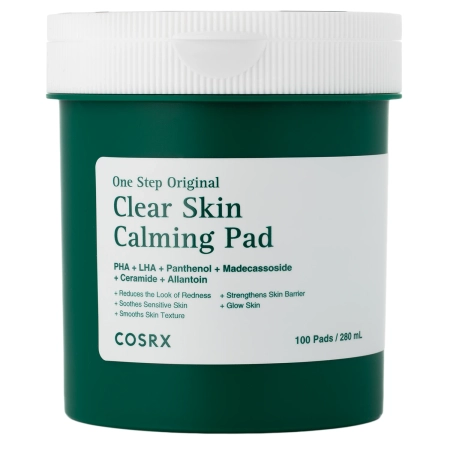 COSRX - One Step Original Clear Skin Calming Pad - Soothing Pads Purifying for Problem Skin - 280ml/100pcs