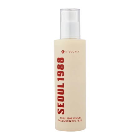 K-SECRET - SEOUL 1988 Essence : Snail Mucin 97% + Rice - Soothing Essence with Snail Mucus Filter and Rice - 100ml