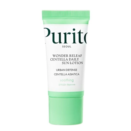 Purito Seoul - Wonder Releaf Centella Daily Sun Lotion SPF 50+ PA++++ - Ultralight Sun Cream - 15ml