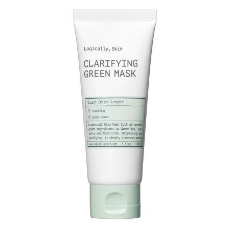 Logically, Skin - Clarifying Green Mask - Purifying Clay Face Mask - 100g