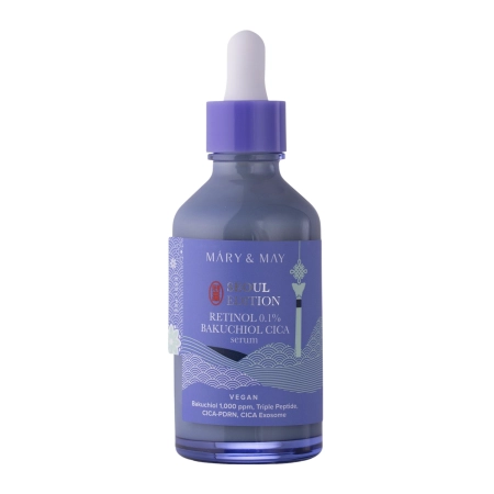 Mary&May - Retinol 0.1% Bakuchiol Cica Serum - Tightening Facial Serum with Retinol - 80ml
