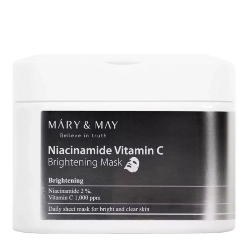 Mary&May - Niacinamide Vitamin C Brightening Mask - Brightening Face Mask Set - 30pcs.