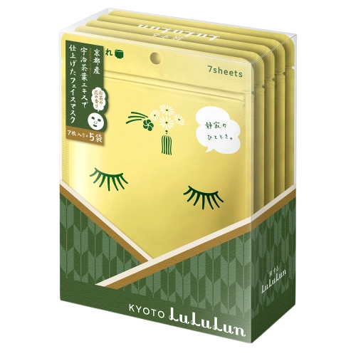 LuLuLun - Premium Sheet Mask Kyoto Green Tea - Firming Sheet Mask Set - Green Tea - 35 pcs