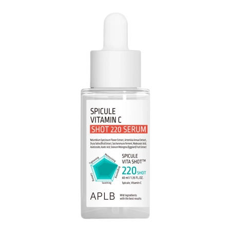 APLB - Spicule Vitamin C Shot 220 Serum - Microneedle Serum with Vitamin C - 40ml