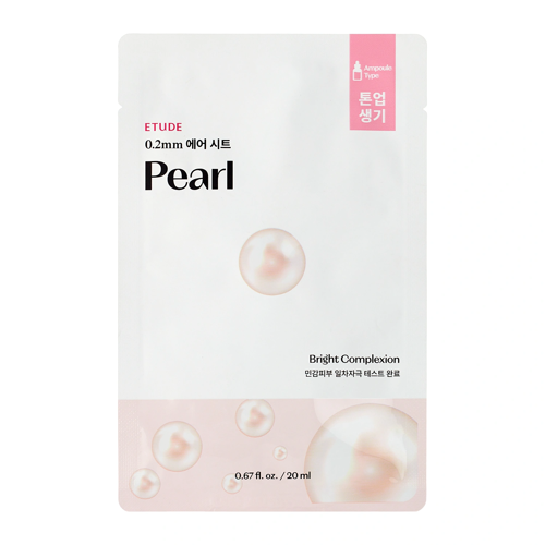 Etude House - 0.2mm Therapy Air Mask - Pearl - Smoothing - Brightening Mask - 20ml