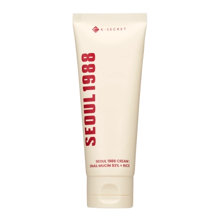 K-SECRET - SEOUL 1988 Cream: Snail Mucin 93% + Rice - Soothing Face Cream with Snail Mucin Filter and Rice - 100ml