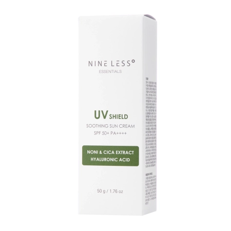 Nine Less - Essentials UV Shield Soothing Sun Cream SPF 50+/PA++++ - Moisturizing Filter Cream - 50g