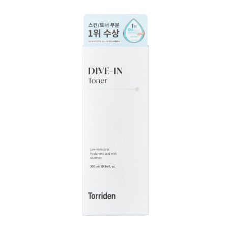 Torriden - Dive-In - Low Molecule Hyaluronic Acid Toner - Toner Soothing and Moisturizing with Hyaluronic Acid and Panthenolem - 300ml