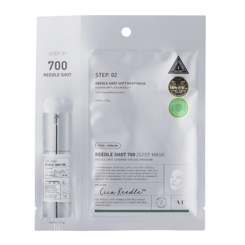 VT Cosmetics - Reedle Shot 700 2Step Mask - Firming Face Mask in a Sheet - 1.5g+25g