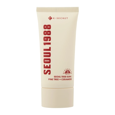 K-SECRET - SEOUL 1988 Sun: Pine Tree + Ceramide 50+ PA++++ - Moisturizing Face Cream with Filter - 50ml