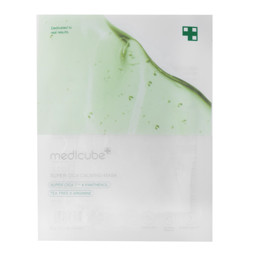 Medicube - Super Cica Calming Mask - Soothing Face Sheet Mask - 1pc/ 22g