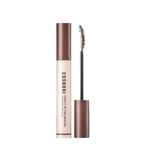 Cosnori - Perfect Setting Mascara Waterproof Long & Curl - Lengthening and Volumizing Mascara - Waterproof - 02 Cozy Brown - 7 ml