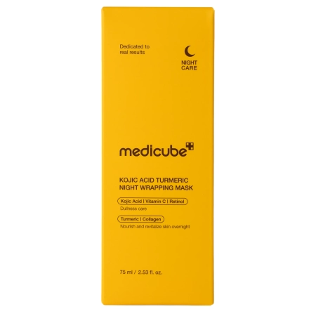 Medicube - Kojic Acid Turmeric Night Wrapping Mask - All Night Smoothing Mask with Kojic Acid - 75ml