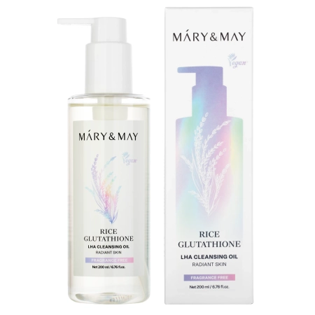 Mary&May; - Rice Glutathione LHA Cleansing Oil - Facial Cleansing Oil - 200 ml
