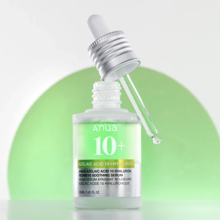 Anua - Azelaic Acid 10 Hyaluron Redness Soothing Serum - Serum with Azelaic Acid and Hyaluronic Acid - 30ml