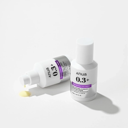 Anua - Nano Retinol 0.3% + Niacin Renewing Serum - Smoothing and Brightening Serum with Retinol - 30ml