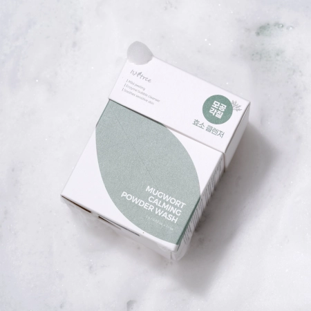 Isntree - Mugwort Calming Powder Wash - Facial Wash Powder Sachet Set - 1g x 25pcs