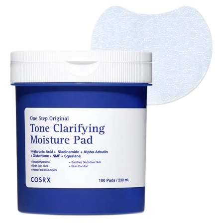 COSRX - One Step Original Tone Clarifying Moisture Pad - 230ml/100szt