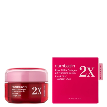 Numbuzin - No. 2 Rose PDRN Collagen 2X Plumping Serum - Firming and Plumping Serum - 30 ml