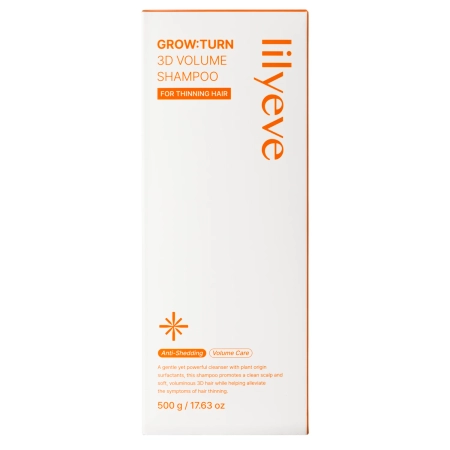 lilyeve - Grow:Turn 3D Volume Shampoo - Strengthening Shampoo for Hair and Scalp - 500g