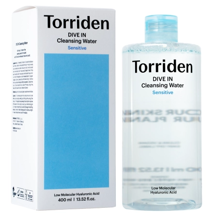 Torriden - Dive In - Low Molecular Hyaluronic Acid Cleansing Water - Moisturizing Micellar Liquid - 400ml 