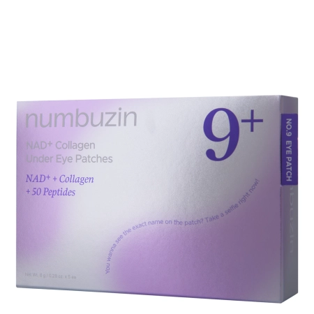 Numbuzin - No.9 NAD Collagen Under Eye Patches - Collagen Eye pads with Coenzyme NAD+ - 5pcs