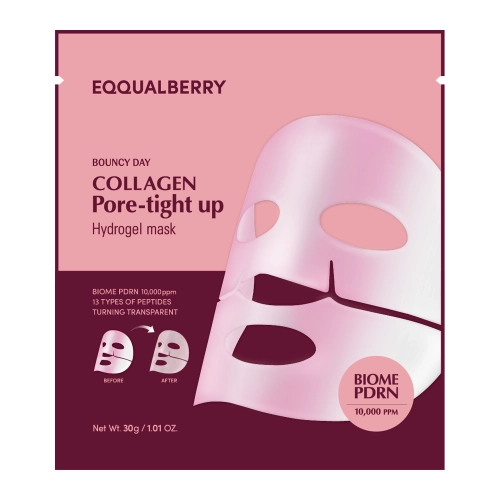 EQQUALBERRY - Collagen Pore Tight Up Hydrogel Mask - Collagen Pore Tightening Face Mask - 30g