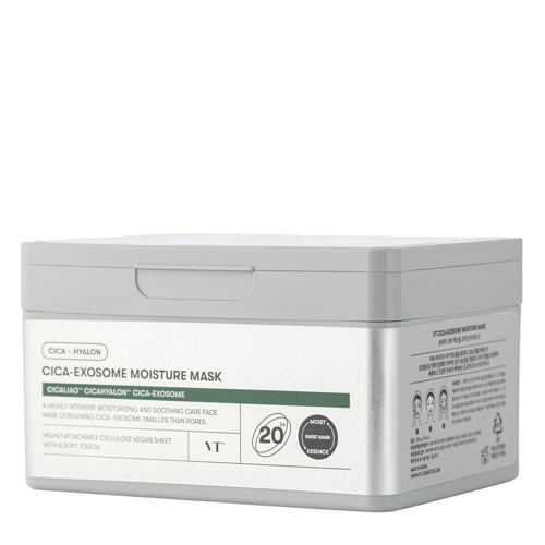 VT Cosmetics - CICA Exosome Moisture Mask - Moisturizing Sheet Face Mask Set - 20pcs/350ml
