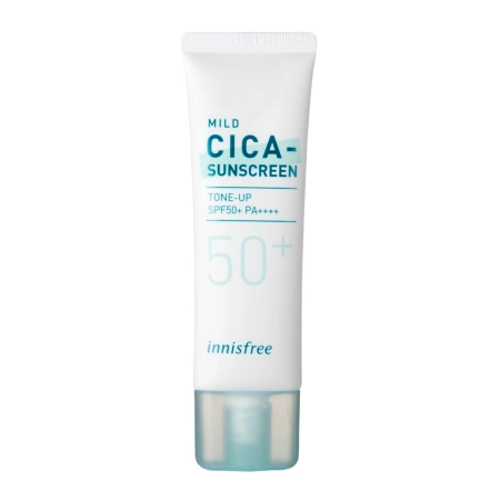 Innisfree - Mild Cica Sunscreen - SPF50+ PA++++ - Face Sunscreen with Asian Centella - 50ml