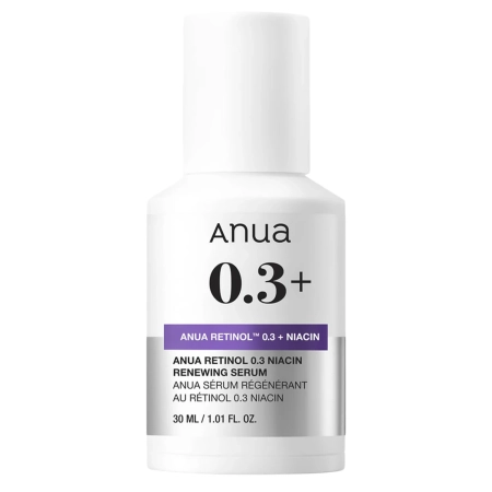 Anua - Nano Retinol 0.3% + Niacin Renewing Serum - Smoothing and Brightening Serum with Retinol - 30ml