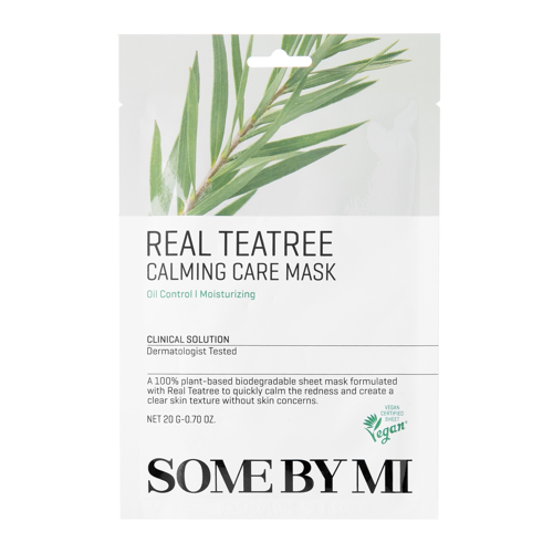 Some By Mi - Real Teatree Calming Care Mask - 20g