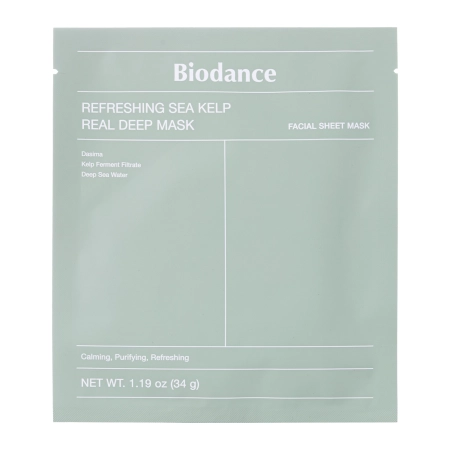 Biodance - Refreshing Sea Kelp Real Deep Mask - Soothing and Moisturizing Face Mask - 1pc/34g