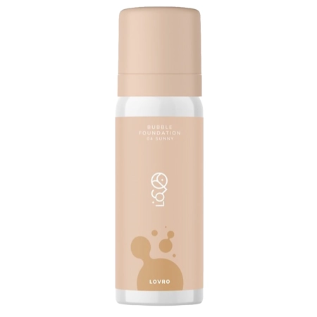 LOVRO - Bubble Foundation - Foundation with an Aerated Brightens Formula - 04 Sunny - 50ml 