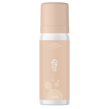 LOVRO - Bubble Foundation - Foundation with an Aerated Brightens Formula - 01 Ivory - 50ml