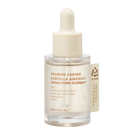 HEVEBLUE - Salmon Caring Centella Ampoule - Revitalizing Facial Ampoule - 30ml