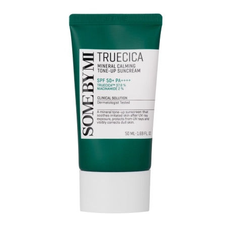 Some By Mi - Truecica Mineral Calming Tone-Up Suncream SPF50+/PA++++ - Mixed Filter Protection Cream - 50ml