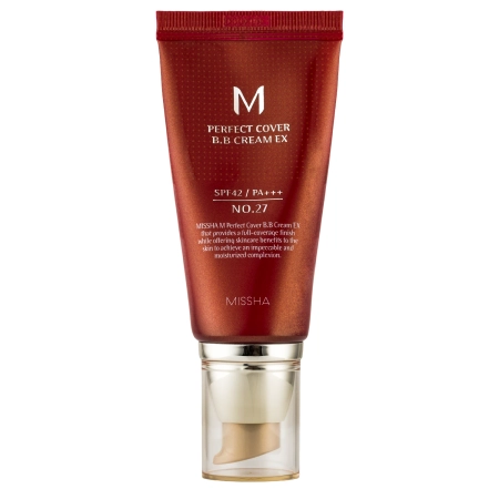 Missha - M Perfect Cover BB Cream SPF42/PA+++ - Covering BB Cream - No.27 Honey Beige - 50ml