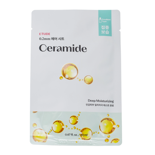 Etude House - 0.2mm Therapy Air Mask - Ceramide - Deep Moisturizing Mask with Ceramides - 20ml