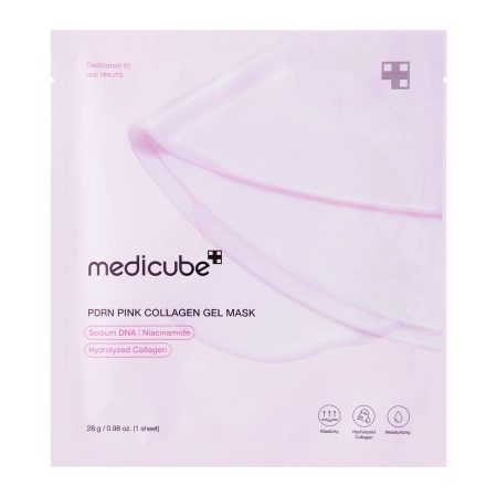 Medicube - PDRN Pink Collagen Jelly Gel Mask - Firming Hydrogel Face Mask - 1pc/28g