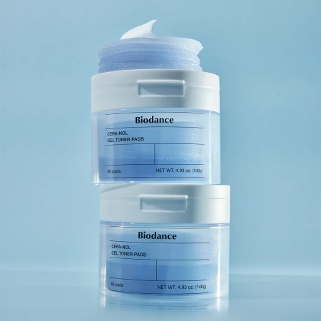 Biodance - Cera-nol Gel Toner Pads - Gel Facial Moisturizing Pads - 60pcs