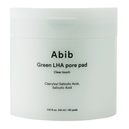 Abib - Green LHA Pore Pad Clear Touch - Facial Cleansing Pads - 210ml/60pcs.