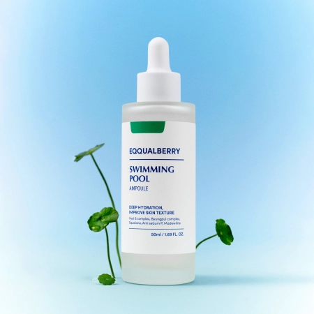 EQQUALBERRY - Swimming Pool Ampoule - Moisturizing and Soothing Ampoule for Face - 50ml
