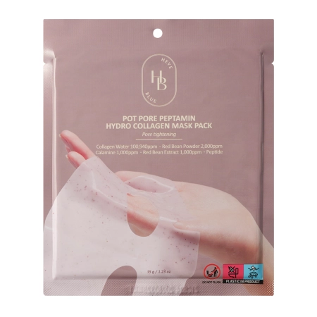 HEVEBLUE - Pot Pore Peptamin Hydro Collagen Mask - Collagen Pore Constricting Mask - 1pcx35g