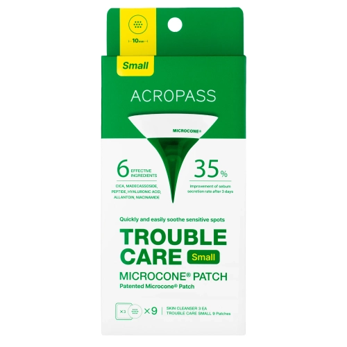 AcroPass - Trouble Care Microcone Patch Small - Micro-Needle Patches for Skin Imperfections - Small - 9 pcs