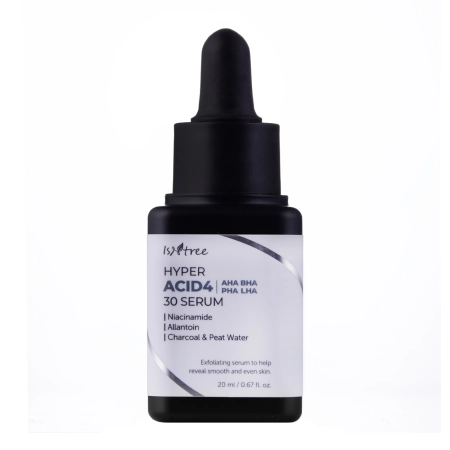 Isntree - Hyper Acid4 AHA BHA PHA LHA 30 Serum - Serum with AHA BHA PHA LHA acids - 20ml