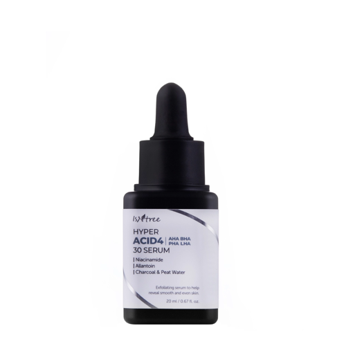 Isntree - Hyper Acid4 AHA BHA PHA LHA 30 Serum - Serum with AHA BHA PHA LHA acids - 20ml