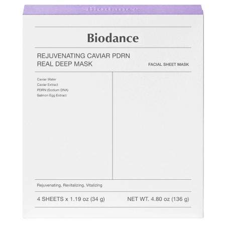 Biodance - Rejuvenating Caviar PDRN Real Deep Mask - 4szt/34g