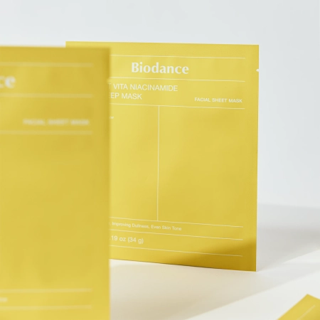 Biodance - Radiant Vita Niacinamide Real Deep Mask - Illuminating Face Mask - 1pc/34g